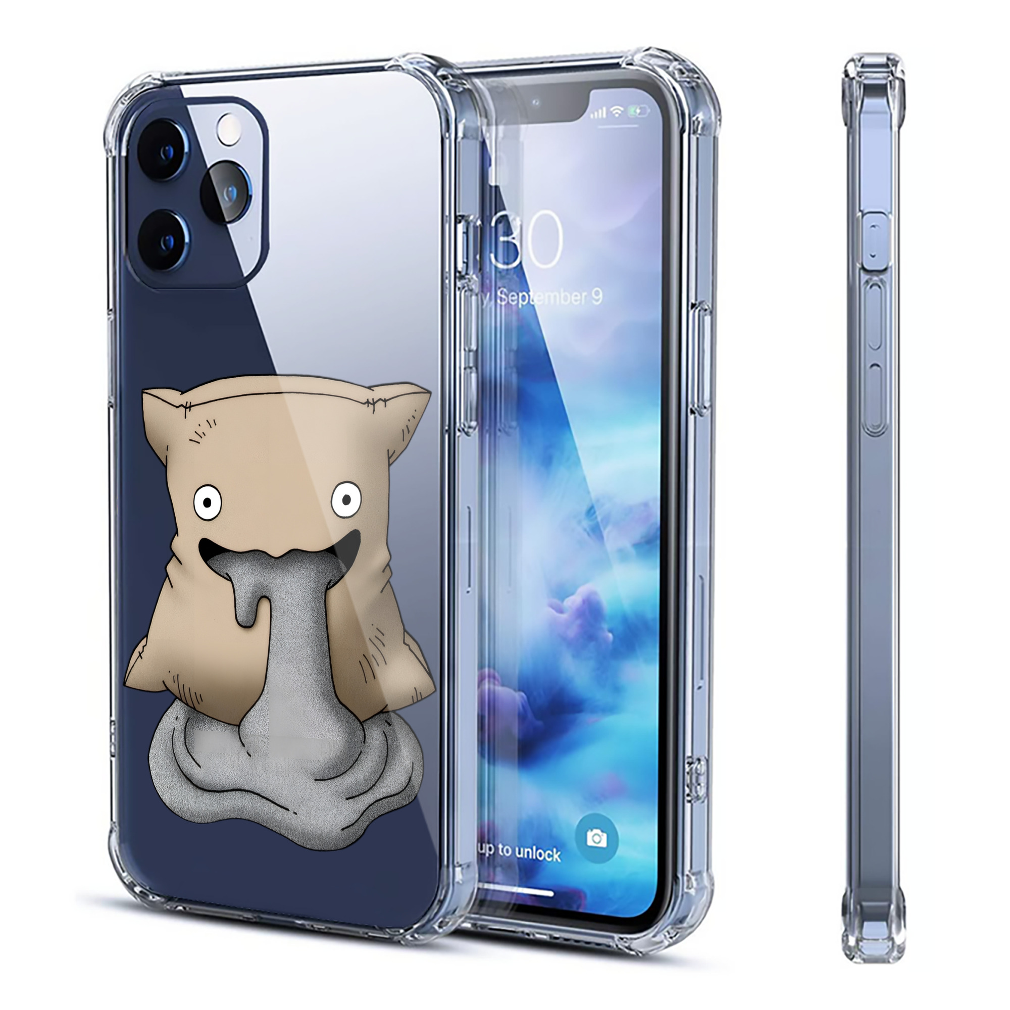 （画像用） ドラゴンクエスト Doragon Kuesuto Dragon Quest 【iPhone 12シリーズ対応】透明スマホケース（クリアソフトケース）